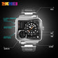 SKMEI Men Digital Electronic Watch Stainless Steel Strap Watches Day Date Display Personality Alarm Watchs Relogio Masculino.