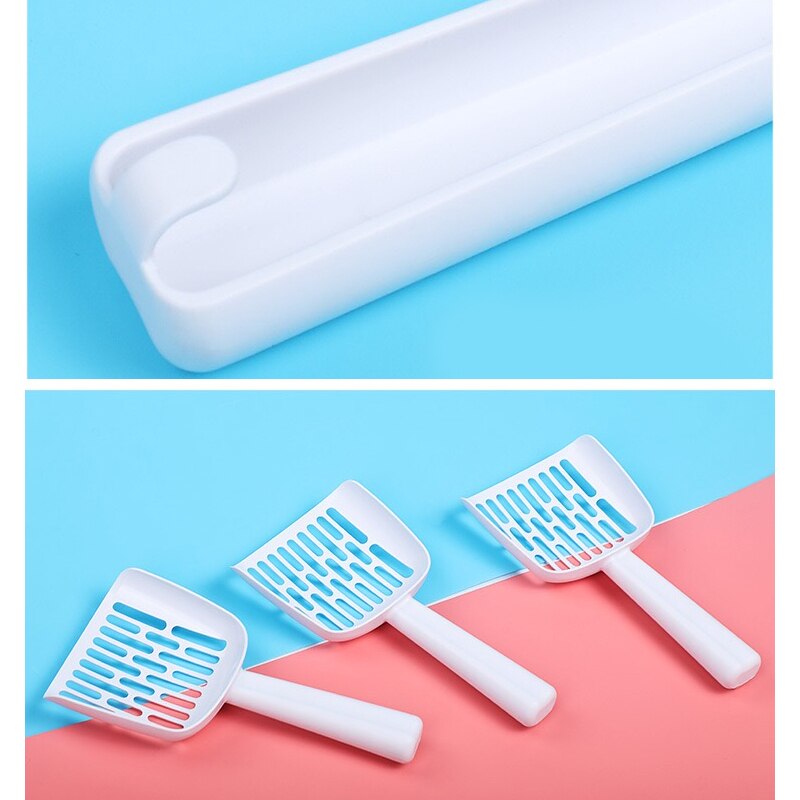 PC Cat Litter Shovel Scooper Big Hole Size Kittens Toilet Box Scoop Trowel for Tofu Litter Sand Cleaning Pet Tray Waste Clean