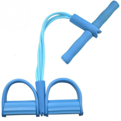 Fitness Resistance Bands 4 Tube Strong Latex Elastic Pedal Exerciser Pilates yoga fitness equipment