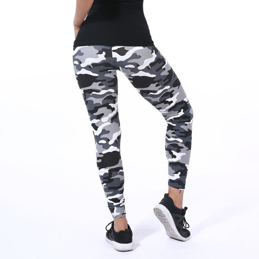 2022 Camouflage Printing Elasticity Leggings Fitness Pant Legins Casual Legging For Women