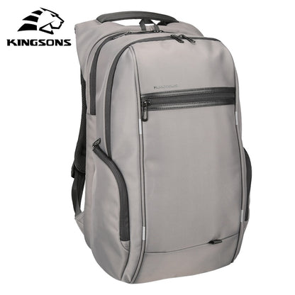 Kingsons 15"17"  Laptop Backpack External USB Charge Computer Backpacks Anti-theft Waterproof Bags for Men Women.