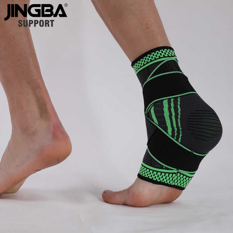 JINGBA SUPPORT 1 PCS Compression ankle brace support For fitness, football, basketball, volleyball, ankle Brace protection