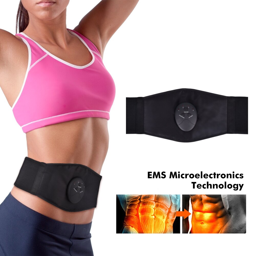 Electric Stomach Slimming Belt Vibration Waist Wrap Loss Weight Abdomen Massager Fat Burning Abdominal Slim Belt Women Men.