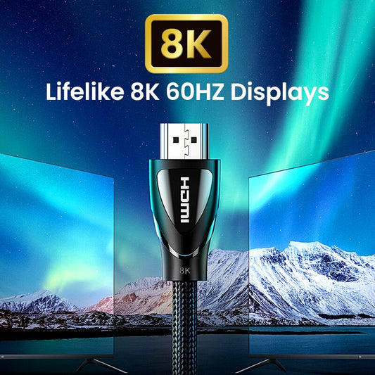 Ugreen HDMI Cable for Xbox Series X HDMI 2.1 Cable 8K/60Hz 4K/120Hz HDMI Splitter for Xiaomi Mi Box PS5 HDR10+ 48Gbps HDMI 2.1