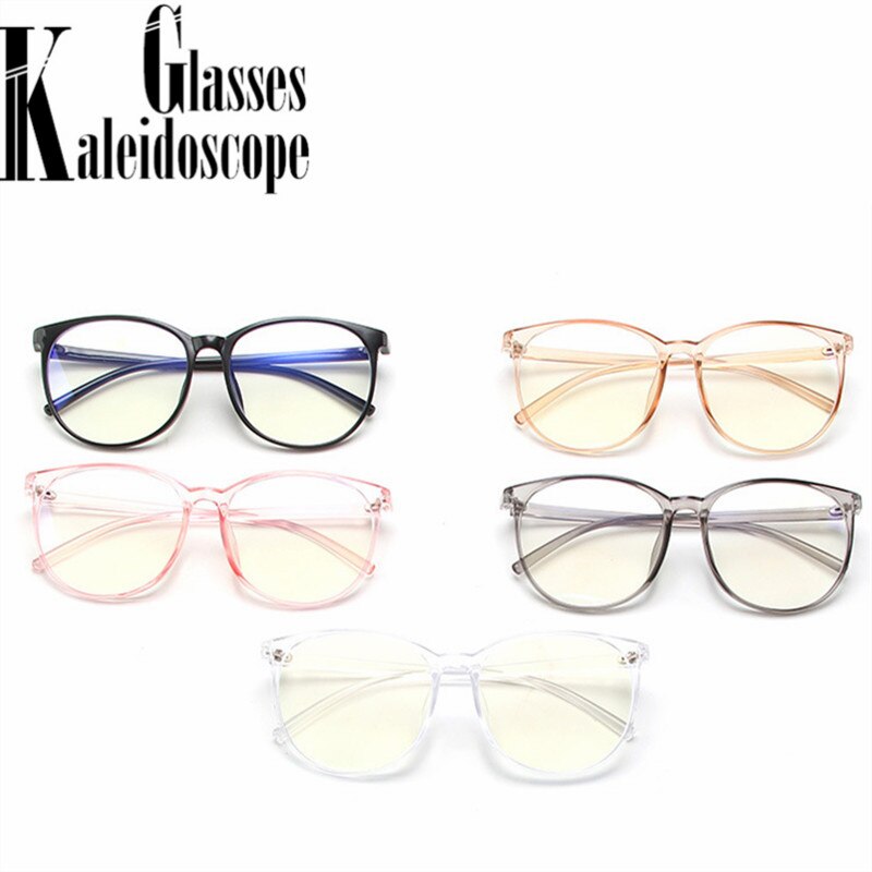 Fashion Blue Light Blocking Glasses Frame Women Computer Spectacle Eyeglasses Men Transparent Anti-blue light Optical lenses