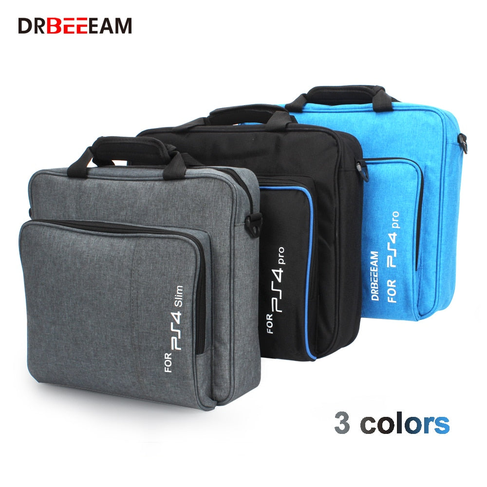 For PS4 Pro/PS4 Slim/PS5 Game Sytem Bag Original Size For PlayStation 4 Console Protect Shoulder Carry Bag Handbag Canvas Case.