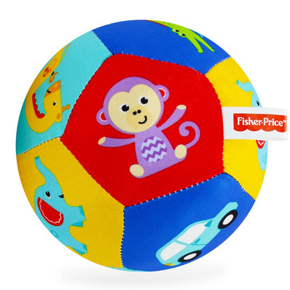 Fisher Price Animal Knowledge Baby Cognitive Ball Toys Learning & Education Bell Ringing Hand Grab Cloth Ball For Children Grow