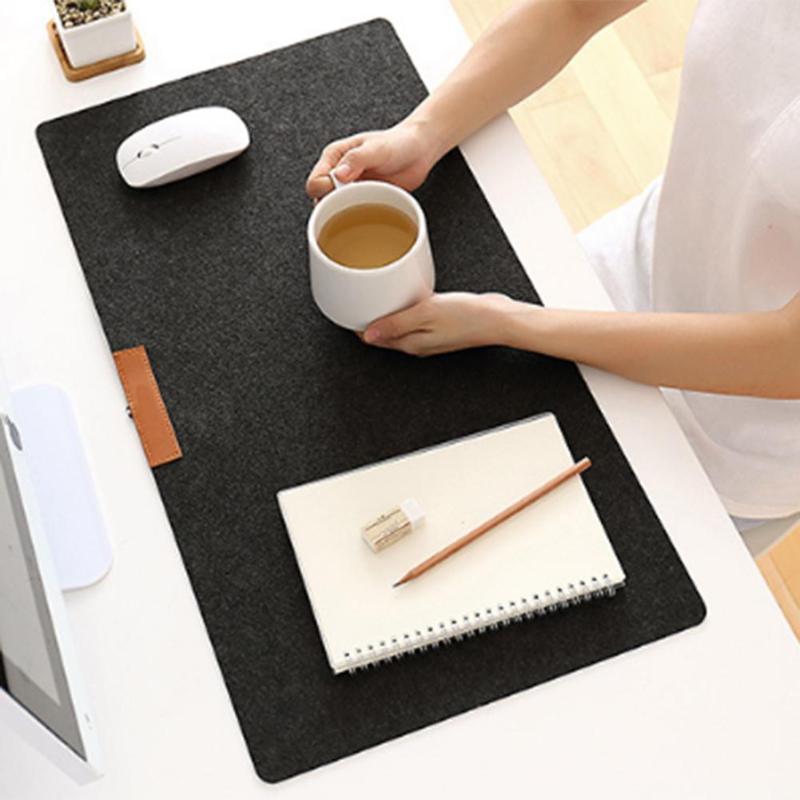 Large Office Computer Desk Mat Modern Table Keyboard Mouse Pad Wool Felt Laptop Cushion Desk Mat Gamer Mousepad Mat