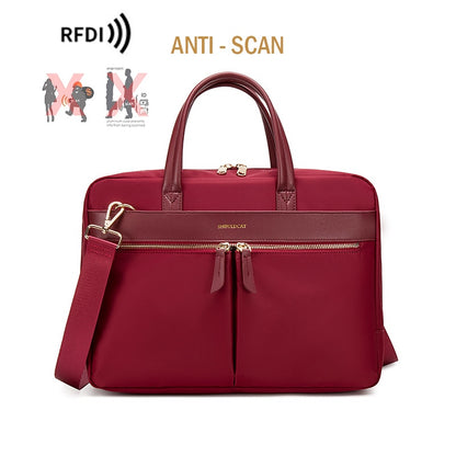 Fashion Women's Notebook Briefcase For 13.3 15 16 Inch Laptop Crossbody Bag Shoulder Bags Business Travel Office Ladies Handbags.