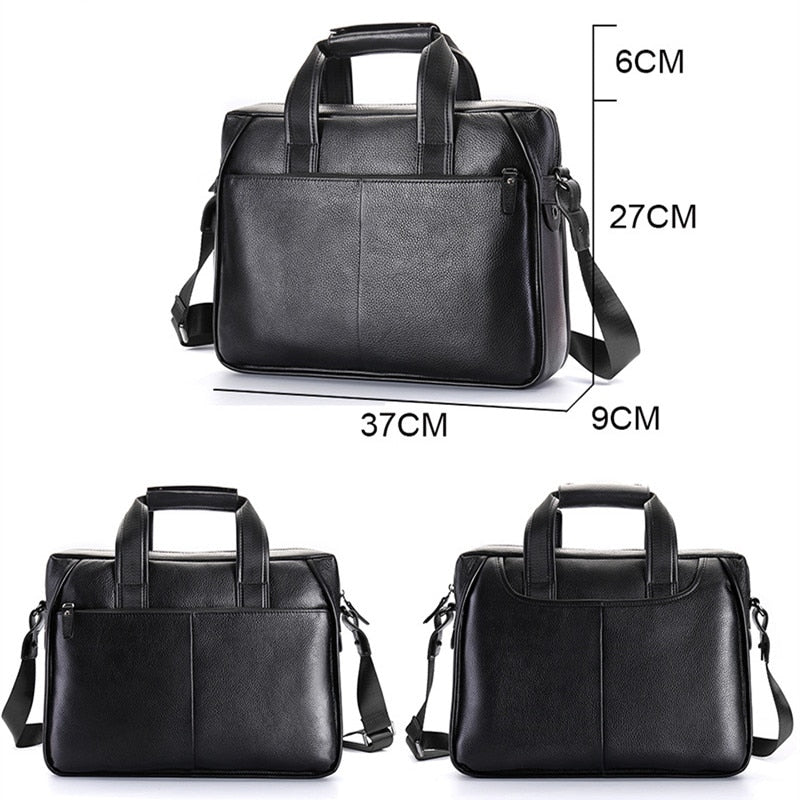 Luxury men vintage genuine leather briefcase business laptop bags men designer handbags messenger bag high quality bolso hombre