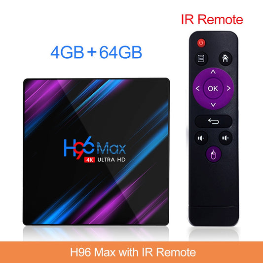 H96 MAX RK3318 Smart TV Box Android 11 4G 64GB 32G 4K Youtube Wifi BT Media player H96MAX TVBOX Android10 Set top box 2GB16GB.