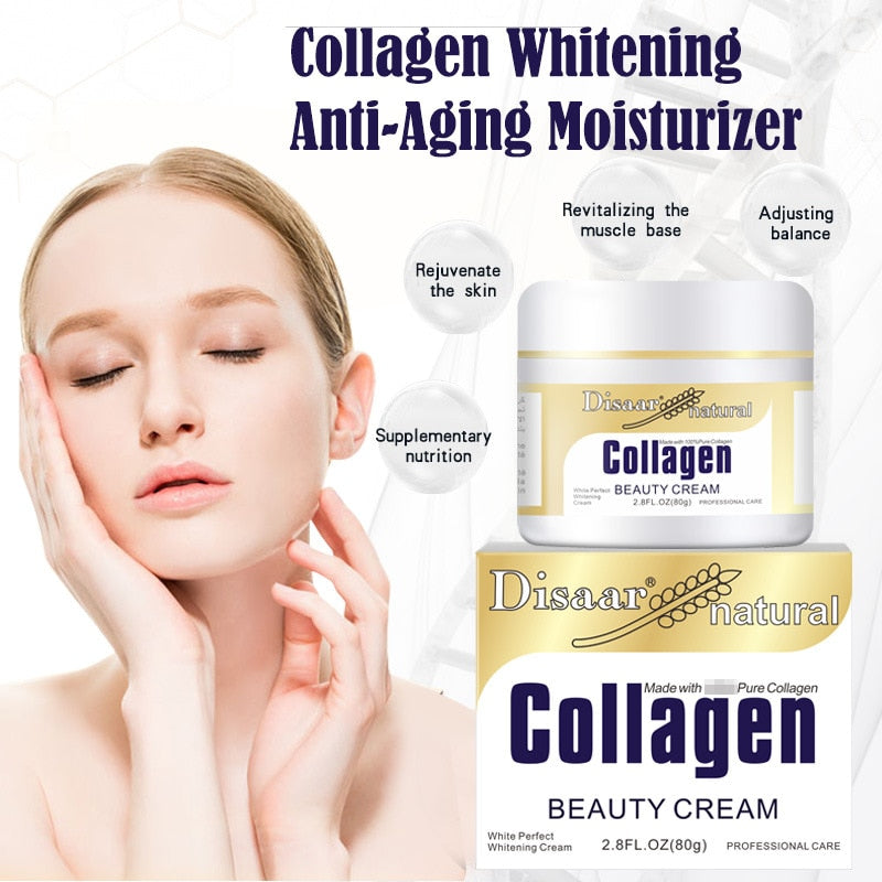 Collagen Cream Best Moisturizer Hyluronic Face Lift Whitening Cream Skin Care Moisturizing Anti-aging Anti Wrinkle Facial Cream