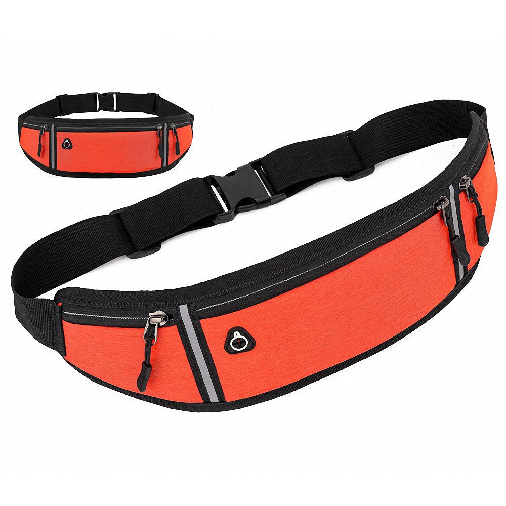 Sports Waist Bag Reflective Strip Fitness Mobile Phone Bag Pocket Waterproof Invisible Running Belt Bag Outdoor Fitness Bag