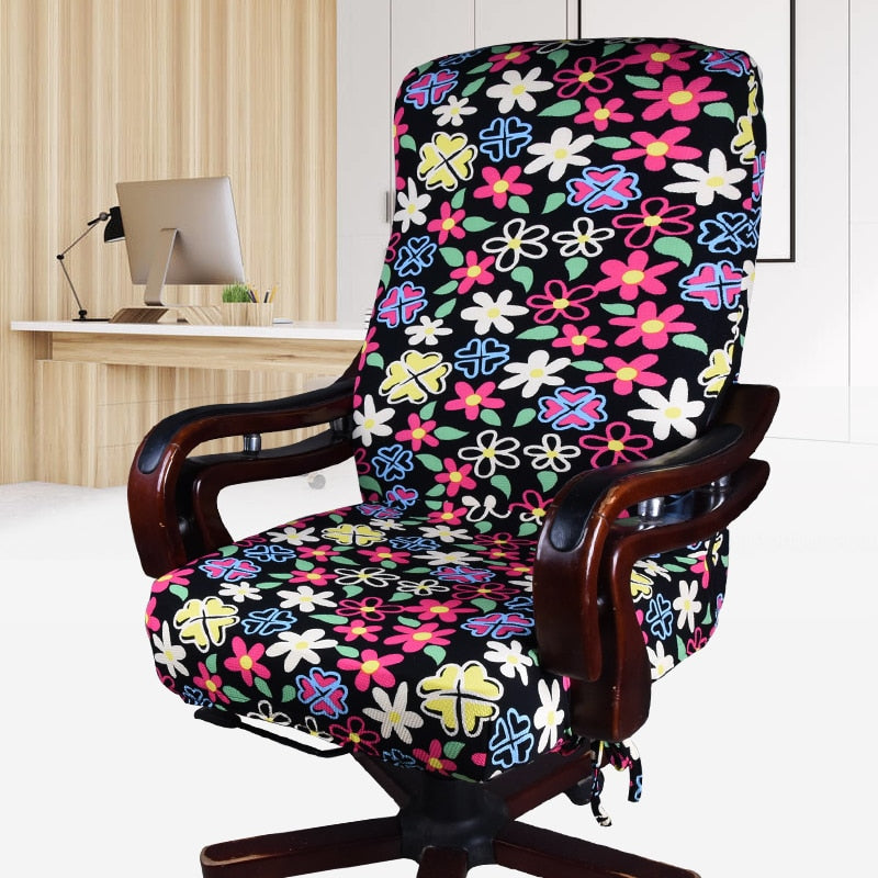 Office Computer Chair Cover Elastic Chair Cover Anti-dirty Removable Lift Chair Case Covers for Home Armchair