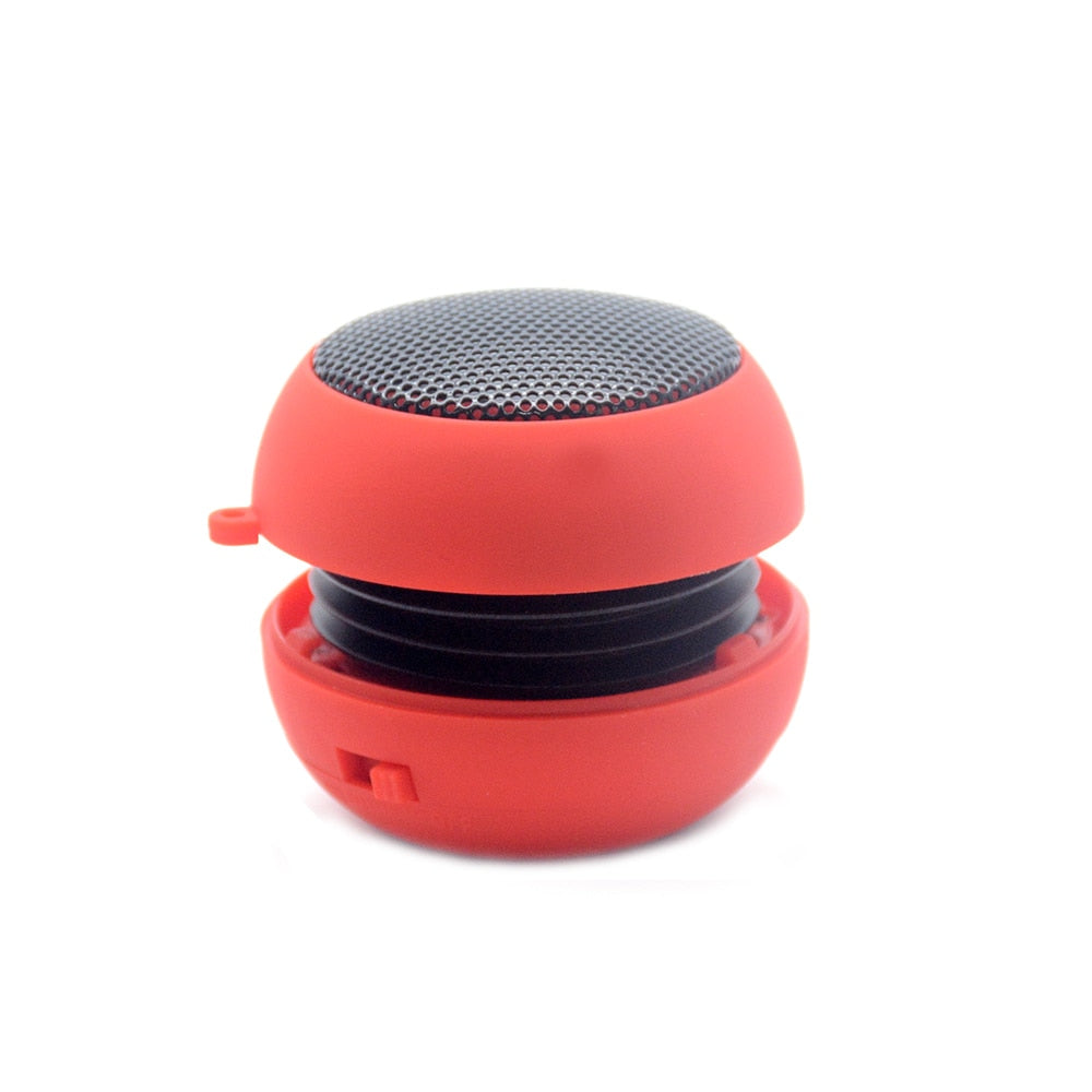 Hamburger Mini Speaker Mp3 Music Loudspeaker Player Outdoor 3.5mm  Wired Speaker Sound Box for Computer Phones.