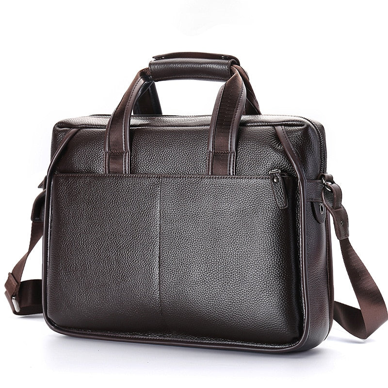 Luxury men vintage genuine leather briefcase business laptop bags men designer handbags messenger bag high quality bolso hombre