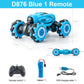 D876 1:16 4WD RC Car Radio Gesture Induction Music Light Twist High Speed Stunt Remote Control off Road Drift Vehicle Car Model.
