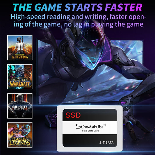 SOMNAMBULIST  SSD  120gb 240 gb 480gb  SSD HDD 2.5'' SSD SATA SATAIII 120gb Internal Solid State Drive for Laptop.