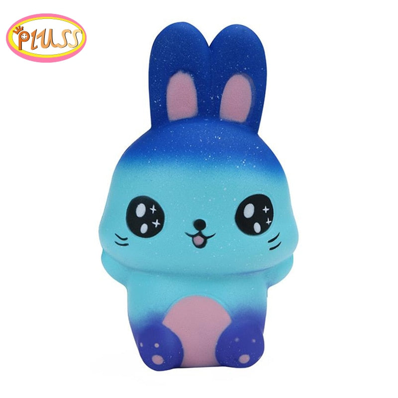 Antistress Squishy Animales Rabbit Galaxy Simulated Animal Doll Slow Rising Bread Scented Squeeze Toy Stress Relief Fun for Kid