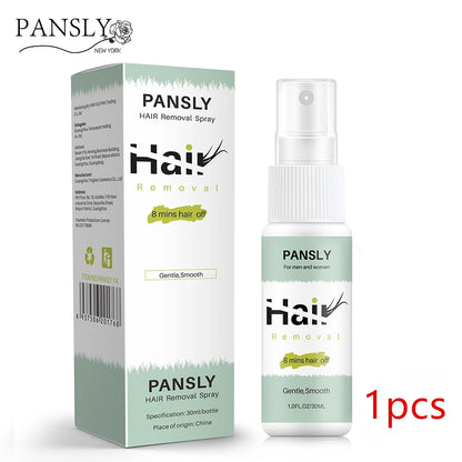 Pansly 8 mins Hair off Hair Removal Cream Face Body Hair Depilatory Beard Bikini Legs Armpit Painless Hair Remover Spray