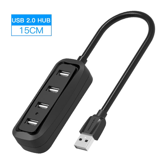 Vention USB HUB 3.0 HUB USB 2.0 HUB Multi USB Splitter Adapter 4 Ports Speed with Micro USB Charging Port for PC Laptop HUB USB.