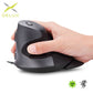Delux M618 BU Ergonomic Vertical Mouse 6 Buttons 800/1200/1600 DPI Optical Right Hand Mice with Wrist mat For PC Laptop.