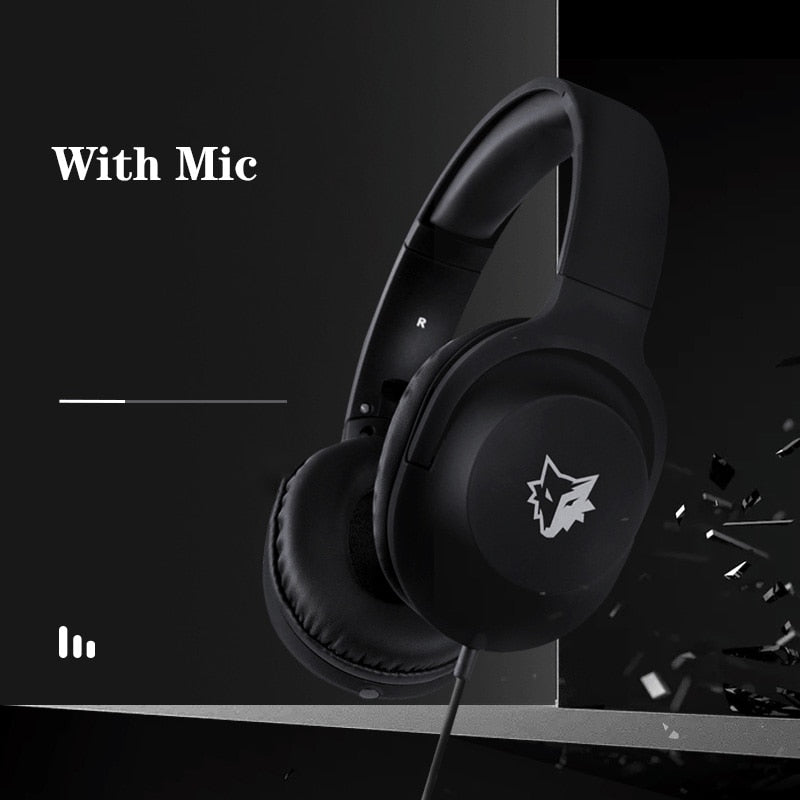 New Arrival Gaming Headset 7.1 Stereo Sound Headphones Foldable With Microphone 3.5mm AUX.