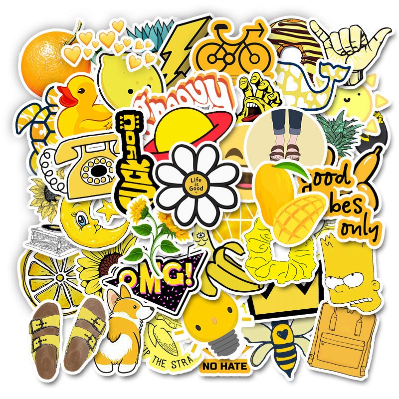 50PCS Cool Summer Vsco Stickers Pack Pink Girl Anime Stiker For Children On The Laptop Fridge Phone Skateboard Suitcase Sticker.