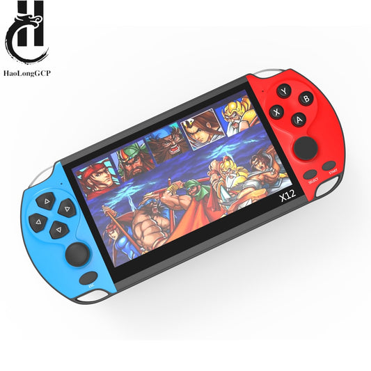 X12 Gaming 5.1 inch Handheld Portable Game Console 8GB preinstalled 2000 free games support TV Out video game machine boy player.