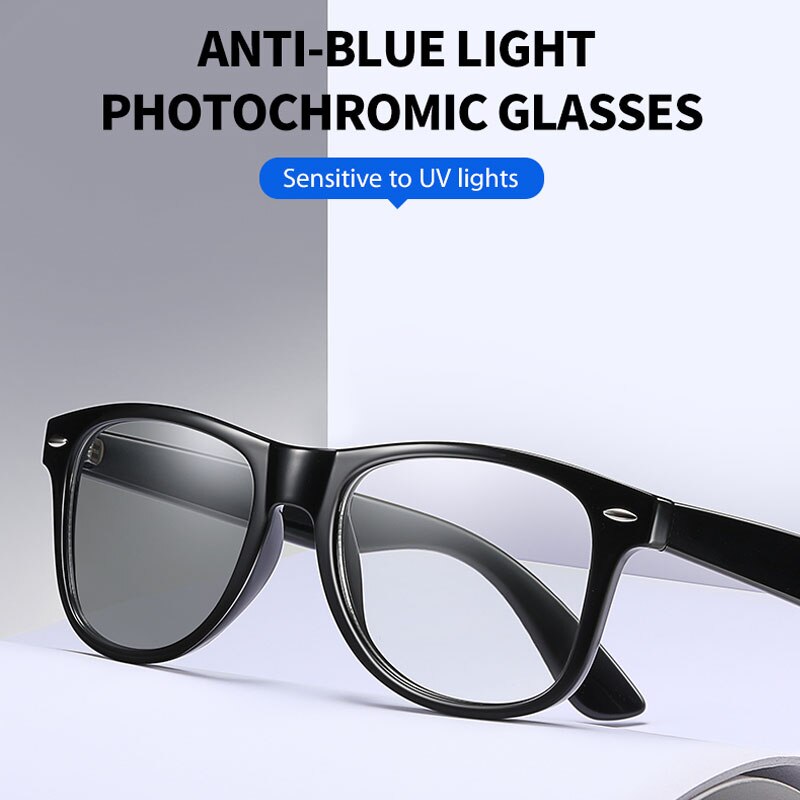 2020 Men Blue Light Blocking Glasses Women Outdoor TR Photochromic Sunglasses Anti Blue Ray Computer Glasses UV400