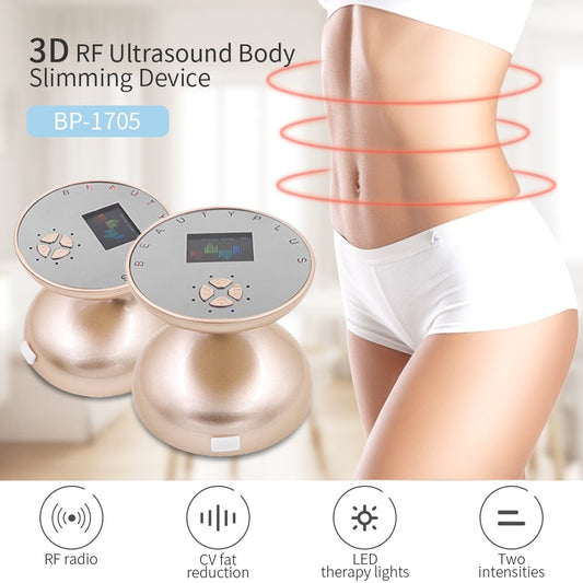 RF Ultrasound Cavitation Fat Burner Weight Loss Body Shaping Slimming Firming Device LED Photon Rejuvenation Face Lift Massager.
