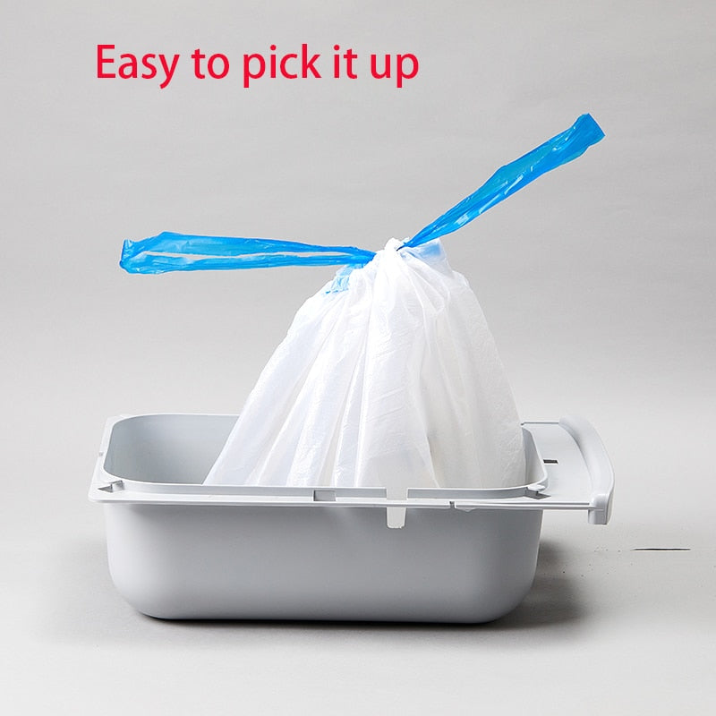 Petkit Poop Bag For Automatic Self Cleaning Cat Toilet Tray Box 2 Rollers Bags with Handle Hand Free Dirty For Litter Box Pan