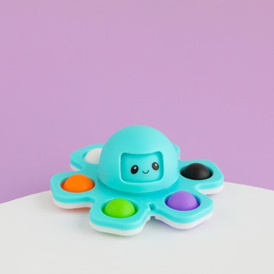 Fidget Toys Autism Squidopop Stress Relief Silicone Squidopops 2022 Flip Octopus Change Faces Spinner Push Pop Bubble.