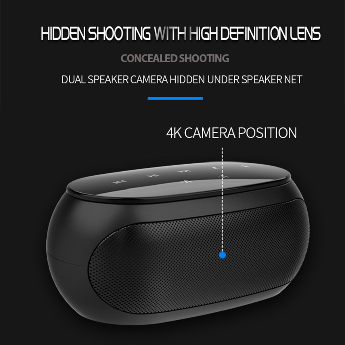 H14 HD 4K WIFI Wireless Camera Speaker With Night Vision IR Bluetooth Portable Outdoor Speaker Home Security Camera.