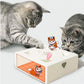 Cat Hunt Toy Electric Cat Toy Sqaure Magic Box Smart Teasing Cat Stick Crazy Game Interactive Cat Feather Toy Cat Catching Mouse