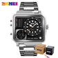 SKMEI Men Digital Electronic Watch Stainless Steel Strap Watches Day Date Display Personality Alarm Watchs Relogio Masculino.