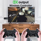 DATA FROG 4K HD Video Game Console 2.4G Double Wireless Controller For PS1/FC/GBA Retro TV Dendy Game Console 10000 Games Stick.
