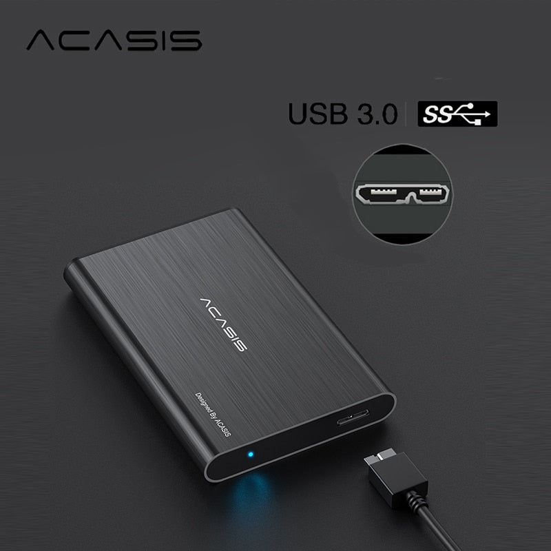 ACASIS 2.5&#39;&#39; External Hard Drive USB 3.0 Colorful Metal HDD Portable External HD Hard Disk for Desktop Laptop Server Super Deals.