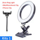 26cm/16cm Protable Led Selfie Ring Light For Youtube Live Streaming Studio Video Dimmable Photography Lighting With USB Cable.