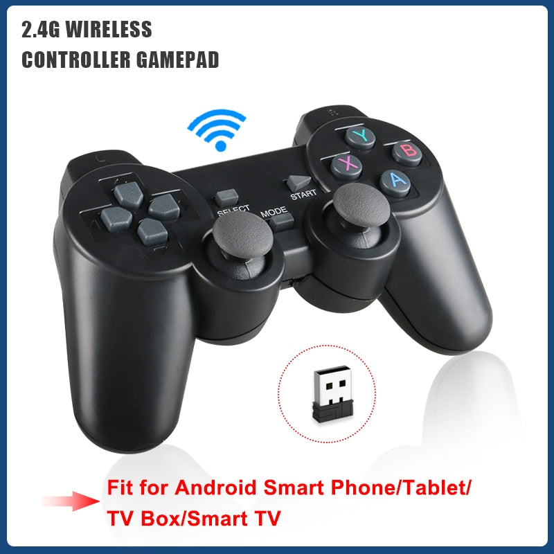 2.4Ghz Wireless Gamepad For Super Console X-pro Game Controller USB Joystick For TV Video Game Console Android TV BOX Phone.