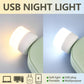 USB Plug Lamp Computer Mobile Power Charging USB Small Book Lamps LED Eye Protection Reading Light Small Round Light Night Light.