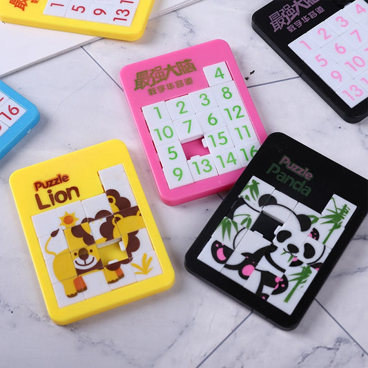 Early Educational Toy Developing for Children Jigsaw Digital Number 1-16 Animal Cartoon Puzzle Game Toys.