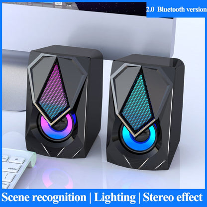USB Wired Computer Speakers bluetooth speaker column Subwoofer Audio Speaker Multimedia Loudspeaker  for Laptop Desktop Phone.