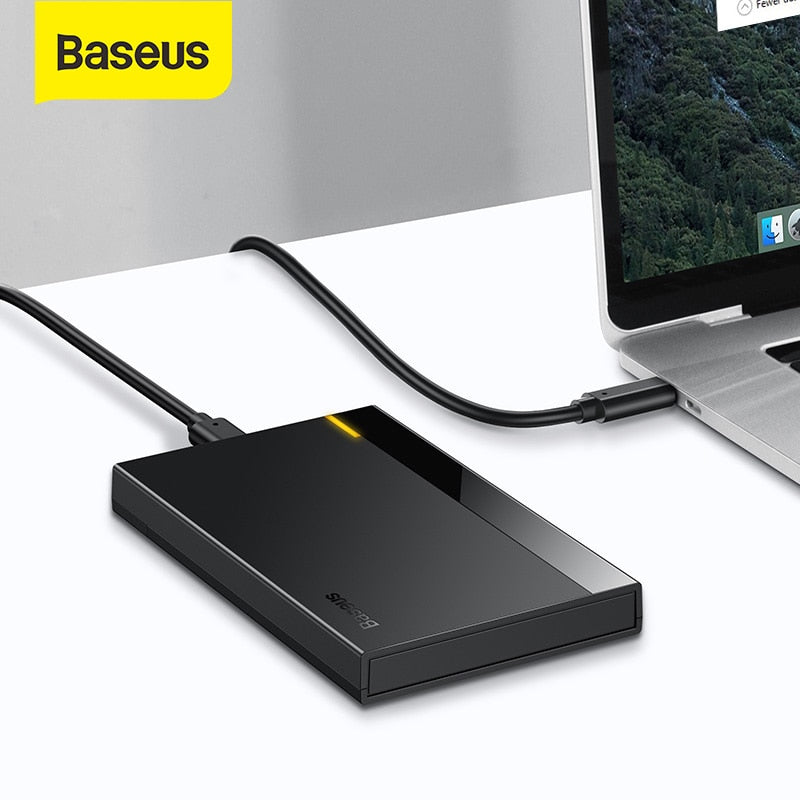 Baseus HDD Case 2.5 SATA to USB 3.0 Adapter Hard Disk Case HDD Enclosure for SSD Case Type C 3.1 HDD Box HD External HDD Caddy.