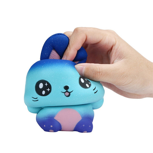 Antistress Squishy Animales Rabbit Galaxy Simulated Animal Doll Slow Rising Bread Scented Squeeze Toy Stress Relief Fun for Kid