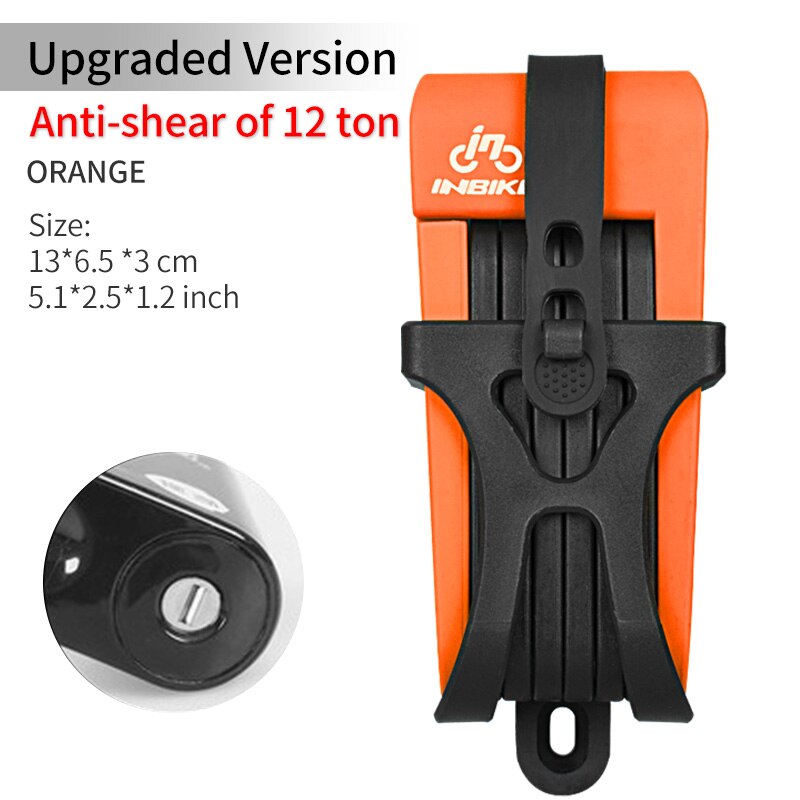 INBIKE Anti-shear of 12 ton Hydraulic Cutter Cycling MTB Bike Lock Anti theft Motorcycle Lock Electric Bicycle Chain Lock D906