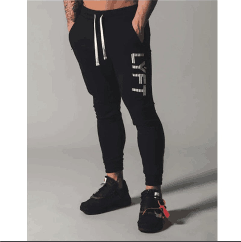 Sports pants men&#39;s jogger fitness sports trousers new fashion printed muscle men&#39;s fitness training pants