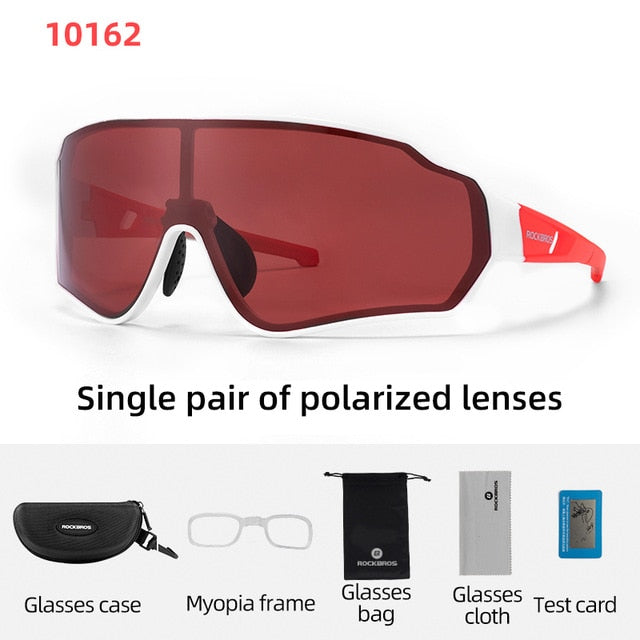 ROCKBROS Polarized Cycling Glasses  Clear Bike Glasses Eyewear UV400 Outdoor Sport Sunglasses Men Women Cycling Sunglasses.