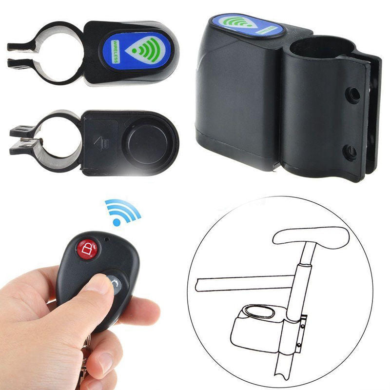 Bicycle Anti-theft Alarm Lock with Wireless Remote Control Waterproof MTB Bike Anti-Theft Vibration Alarm 110DB Bike Alarm Lock
