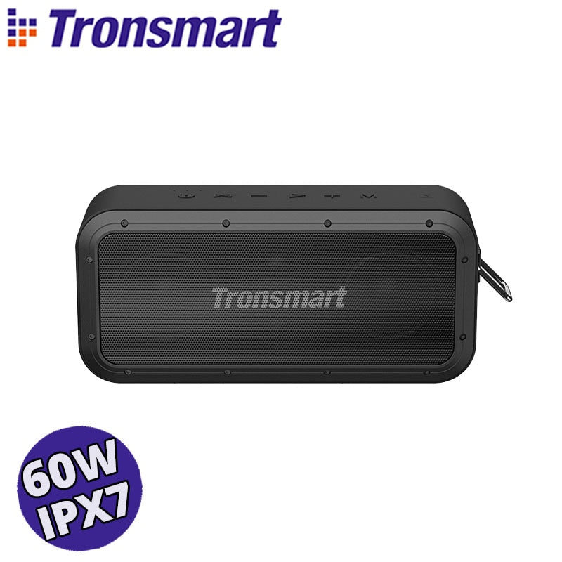 Tronsmart Force Pro 60W Bluetooth Speaker Wireless Speaker with IPX7 Waterproof, Free Storage Bag, Support sync 100+ speakers.